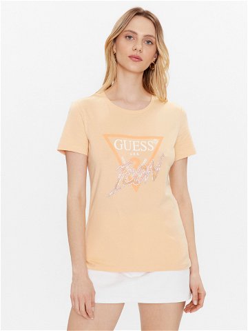 Guess T-Shirt Icon W3GI46 I3Z14 Oranžová Regular Fit