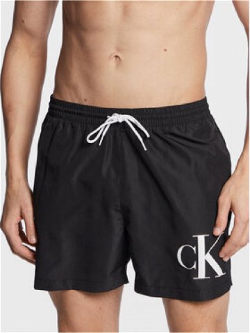 Calvin Klein Swimwear Plavecké šortky KM0KM00849 Černá Regular Fit