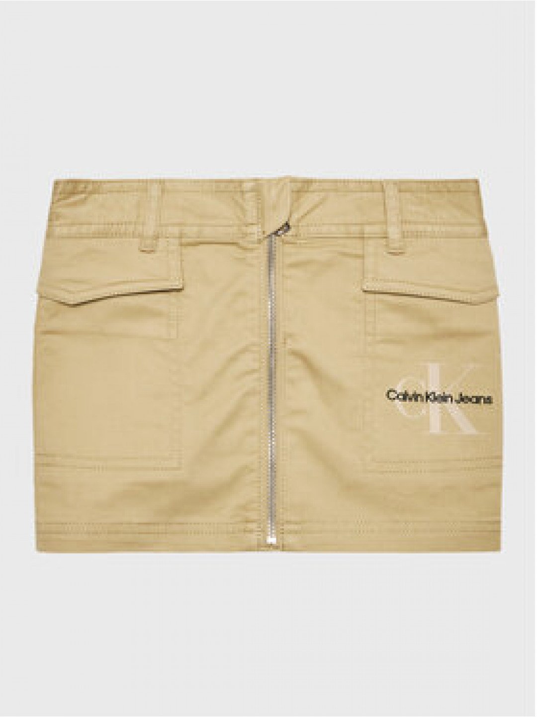 Calvin Klein Jeans Sukně Monogram IG0IG01824 Béžová Regular Fit