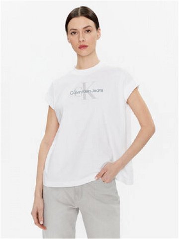 Calvin Klein Jeans T-Shirt J20J220717 Bílá Relaxed Fit