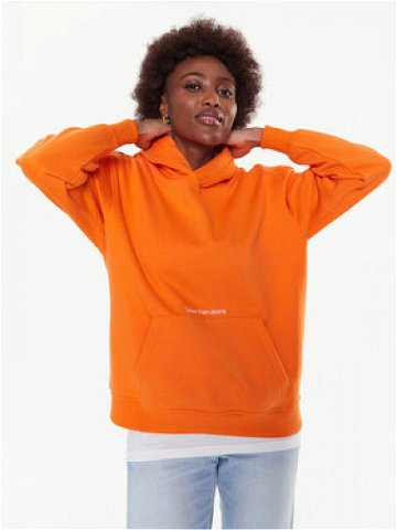Calvin Klein Jeans Mikina J20J220945 Oranžová Oversize