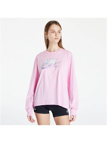 Nike Sportswear Women s Long-Sleeve T-Shirt Pink