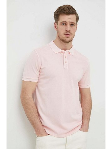 Bavlněné polo tričko Joop Ambrosio růžová barva 3003748910015920