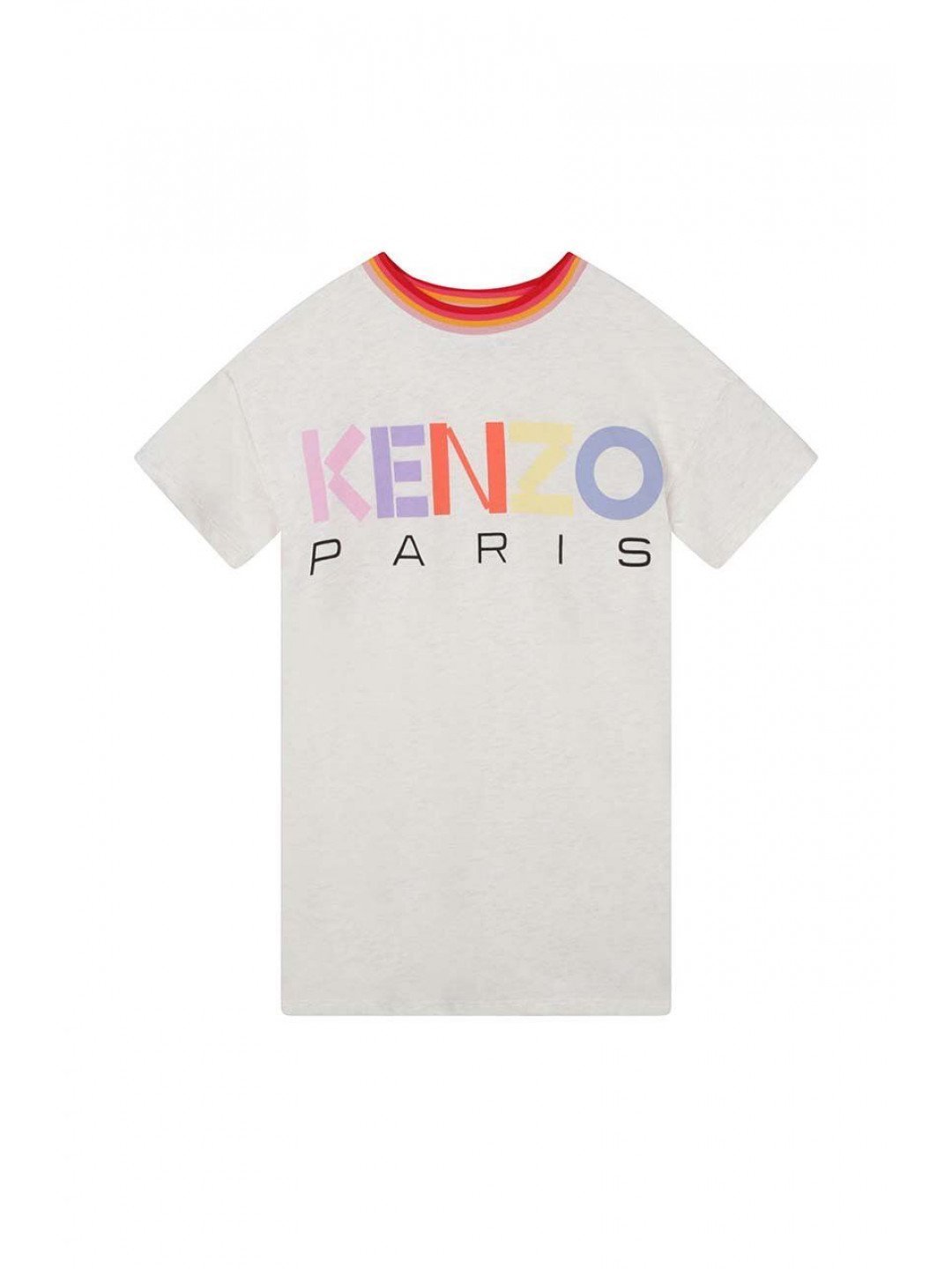 Dívčí šaty Kenzo Kids béžová barva mini