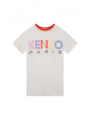 Dívčí šaty Kenzo Kids béžová barva mini