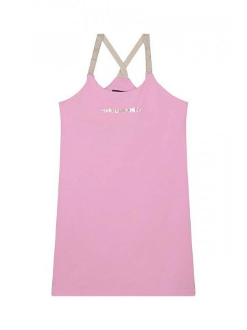 Dívčí šaty Karl Lagerfeld růžová barva mini