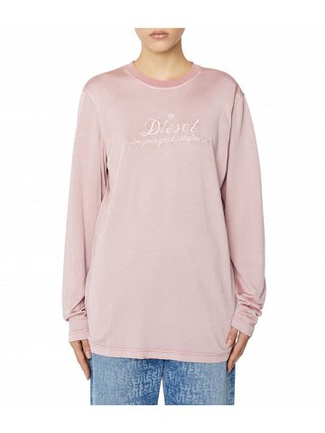 Tričko diesel t-diegory-ls t-shirt růžová m