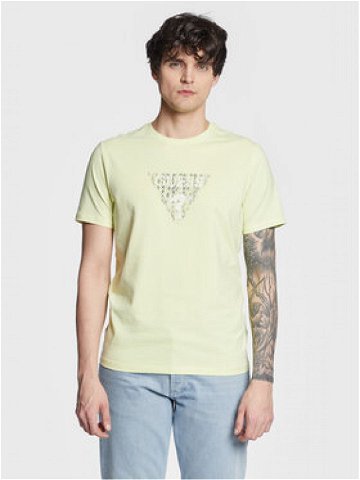 Guess T-Shirt Geo Triangle M3GI23 J1314 Zelená Slim Fit