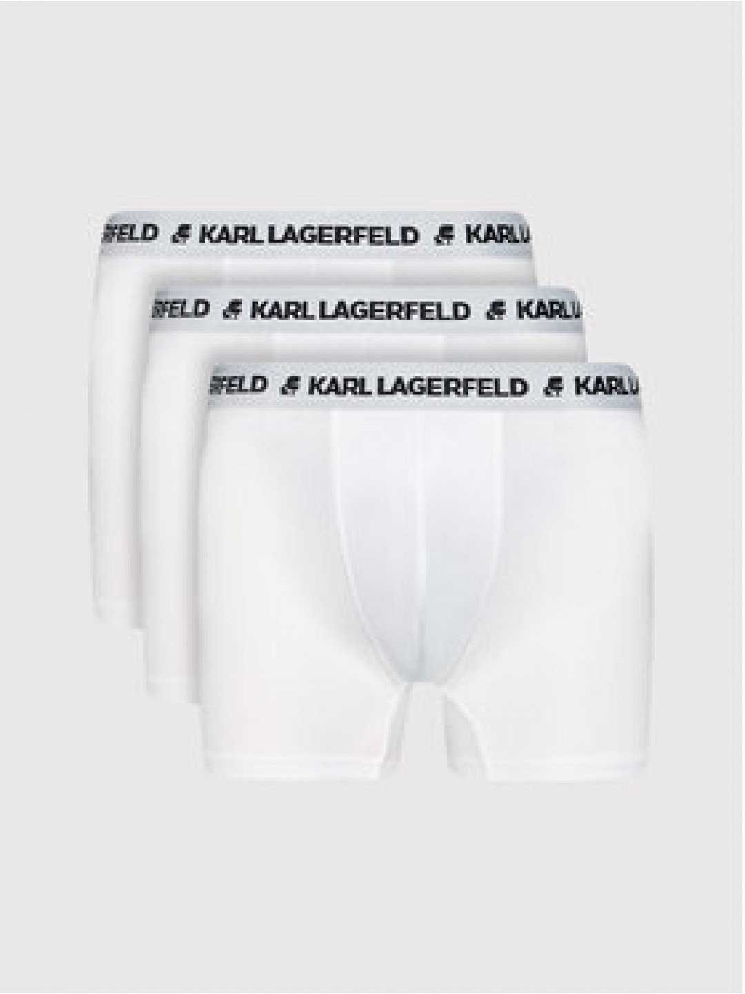 KARL LAGERFELD Sada 3 kusů boxerek Logo Trunks 211M2102 Bílá